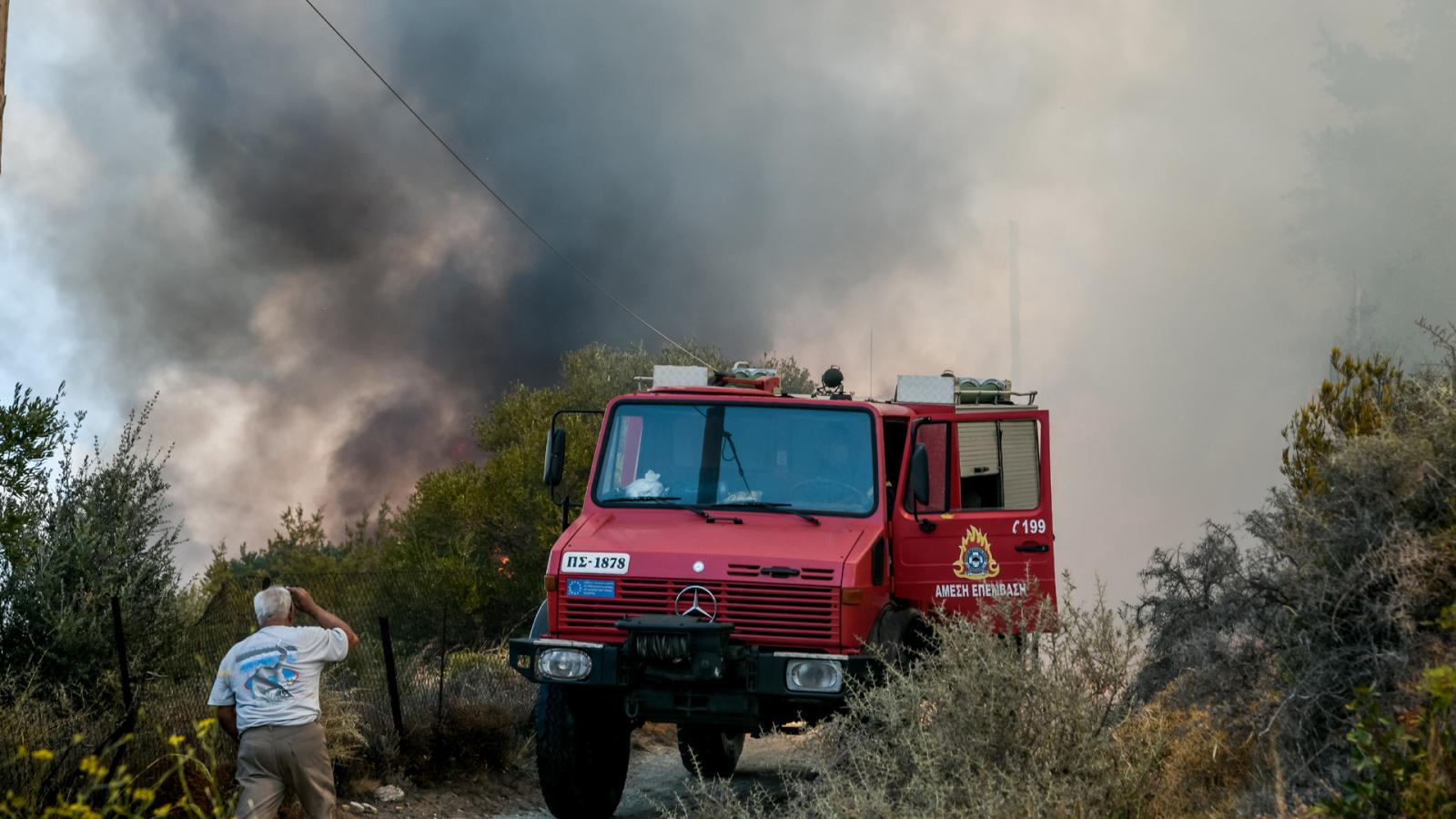 Υπό έλεγχο η πυρκαγιά στον Πυργετό Λάρισας